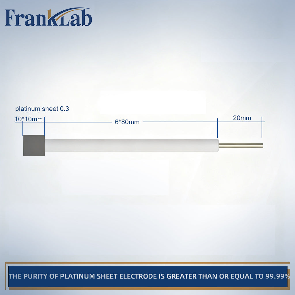 Platinum Sheet Electrode，>99.99% Purity