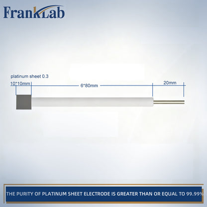 Platinum Sheet Electrode，>99.99% Purity