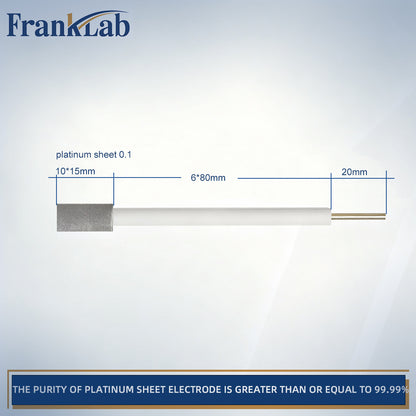 Platinum Sheet Electrode，>99.99% Purity