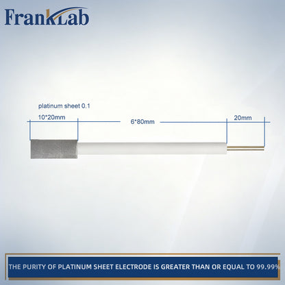 Platinum Sheet Electrode，>99.99% Purity