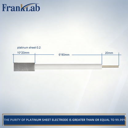 Platinum Sheet Electrode，>99.99% Purity