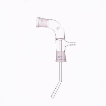 105° Distilling adapter with vacuum Take-off and long stem