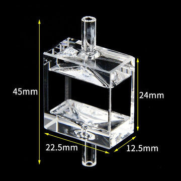 UV quartz macro flow through cell, lightpath 20 mm