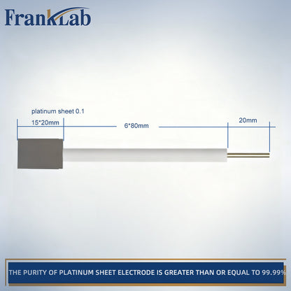 Platinum Sheet Electrode，>99.99% Purity