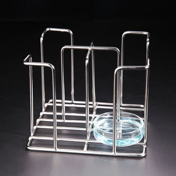 Petri dish stands for diameter 60 mm to 90 mm, stainless steel