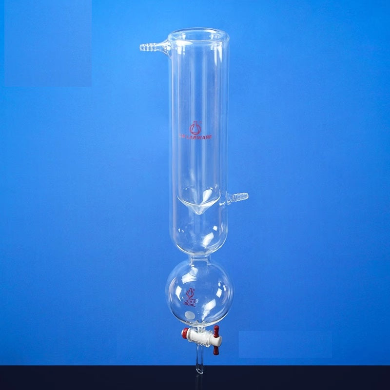 Dewar cold trap with reservoir and outlet on bottom