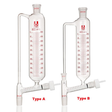 Powder addition funnel, capacity 100 to 1000 ml