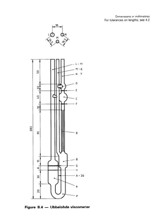 Viscometer acc. to Ubbelohde, ISO 3105