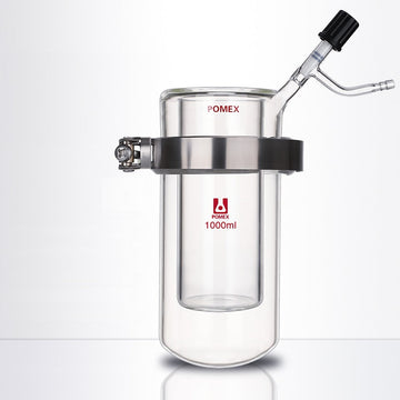 Vacuum sublimation apparatus with high vacuum valve, capacity 250 to 2000 ml