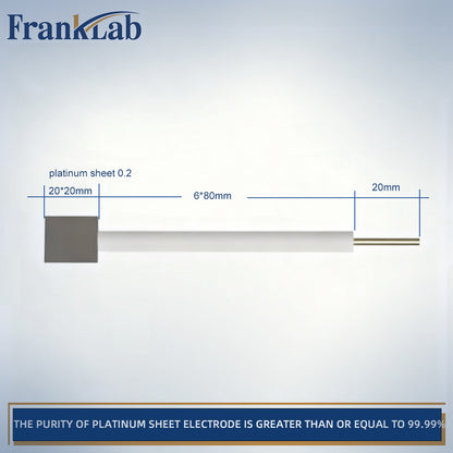Platinum Sheet Electrode，>99.99% Purity