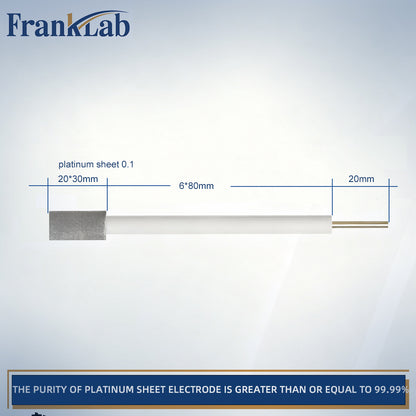 Platinum Sheet Electrode，>99.99% Purity