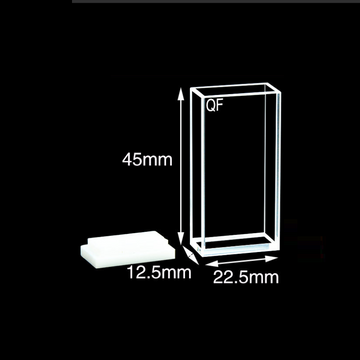 UV quartz marco cuvette with PTFE lid, 5 clear window