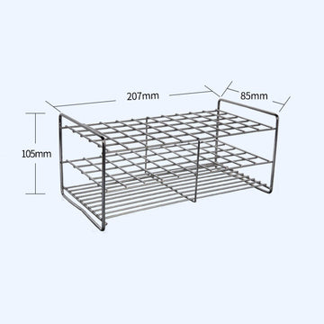 50 slots Test tube stand, stainless steel