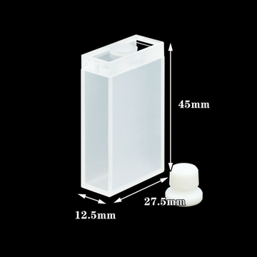 UV macro quartz cuvettes with PTFE stopper,Lightpath 25 mm