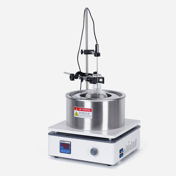 Oil bath with magnetic stirrer