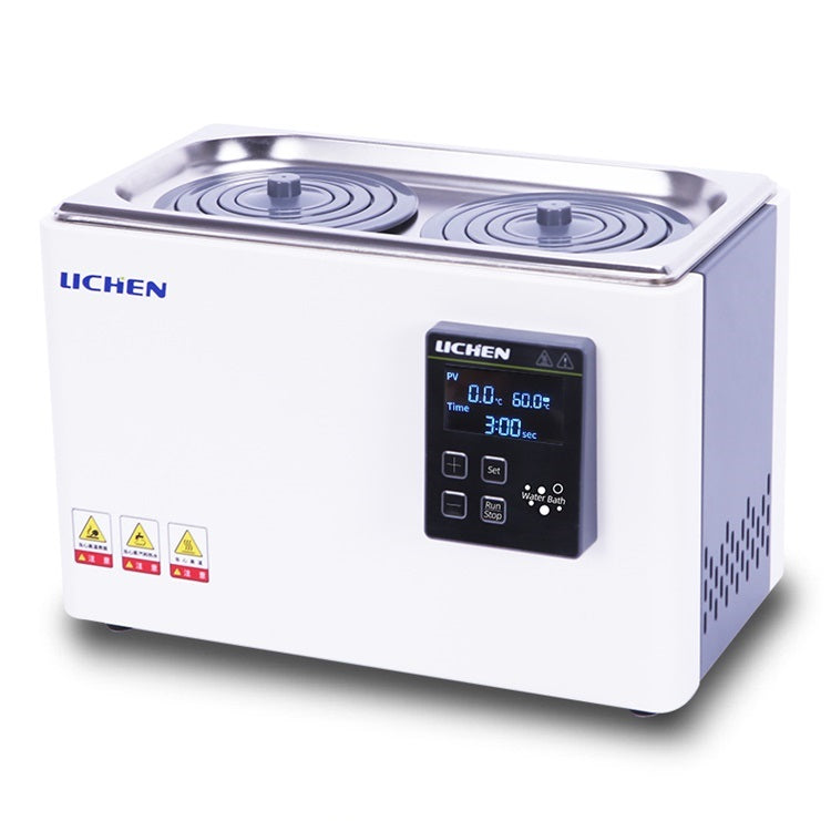 Water bath with magnetic stirrer and concentric rings flat cover, openings 2 to 6