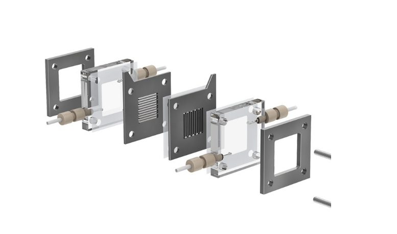 Quartz-Window Observable MEA Reactor Cell