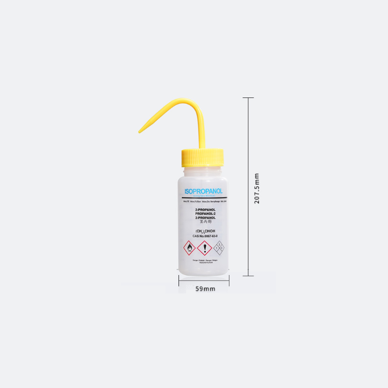Solvent venting wash bottles, Plastic PE, capacity 250 ml to 500 ml