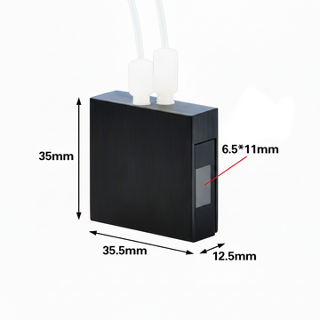 UV quartz macro tablet dissolution cell with PTFE tubing ,2 clear windows