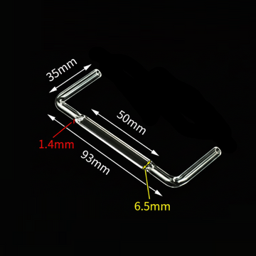 UV quartz micro flow through cell, Lightpath 0.6 mm,2 clear windows
