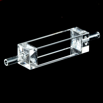UV quartz macro flow through cell, lightpath 10 mm
