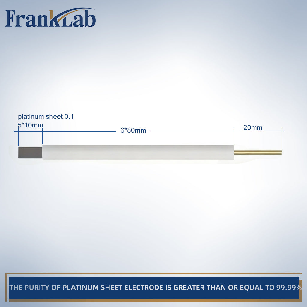 Platinum Sheet Electrode，>99.99% Purity