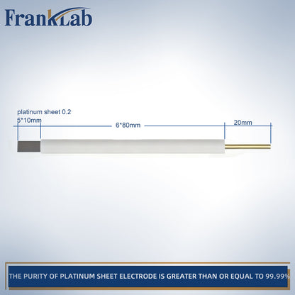 Platinum Sheet Electrode，>99.99% Purity