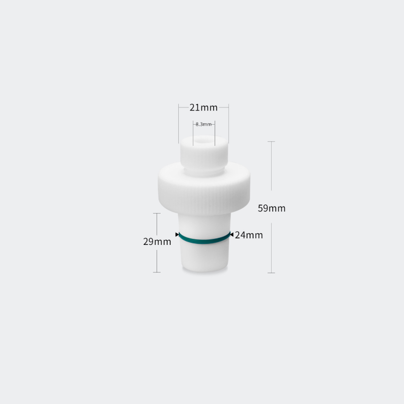 PTFE stirrer bearing adapter with sealing ring, for 8 mm stirrer