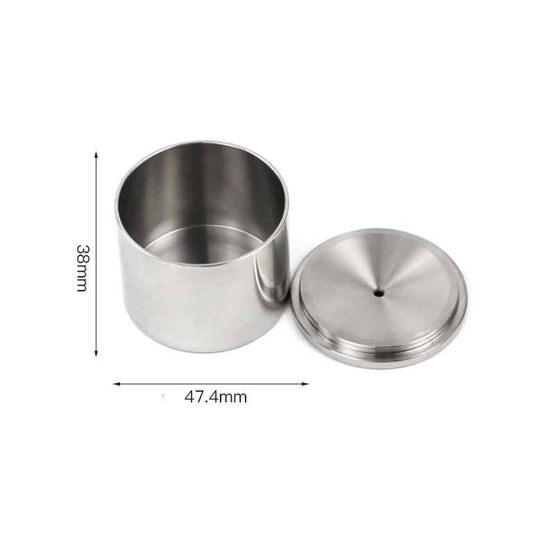 Stainless steel pycnometer, volume 37 ml - 100 ml