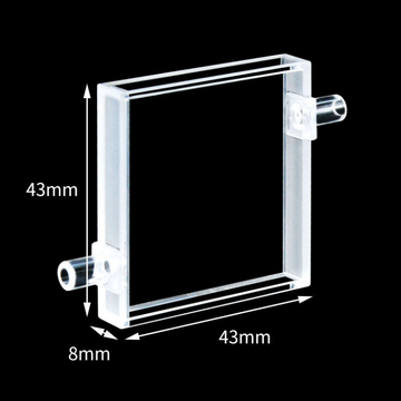 UV quartz marco flow through cells,double lightpath 5/40 mm