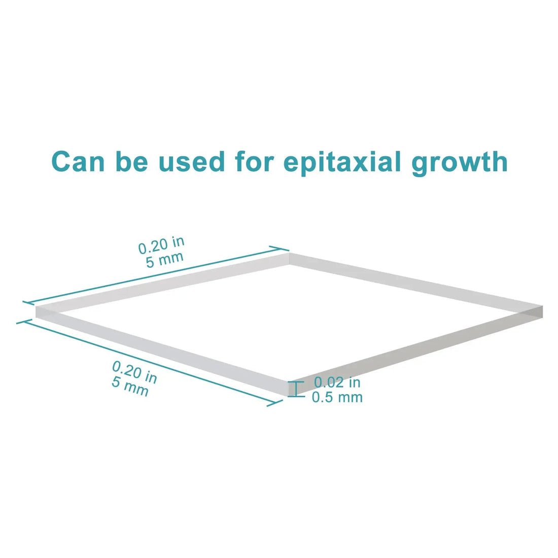 Al2O3 Alumina Single Crystal Substrate, C-Plane, Two Sides Polished, 5 Pack