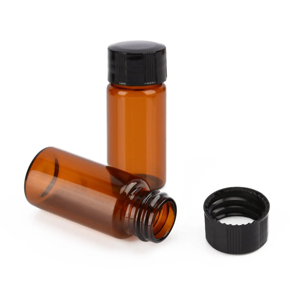 Amber Sampling Vials with Screw Cap, 10-20 ml