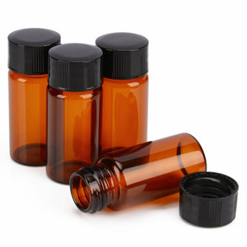 Amber Sampling Vials with Screw Cap, 10-20 ml