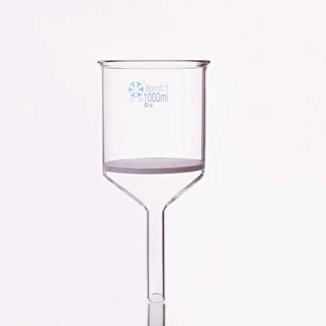 Nutsche filter with frit, 500 ml to 5000 ml