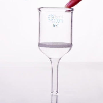 Nutsche filter with frit, 50 ml to 250 ml