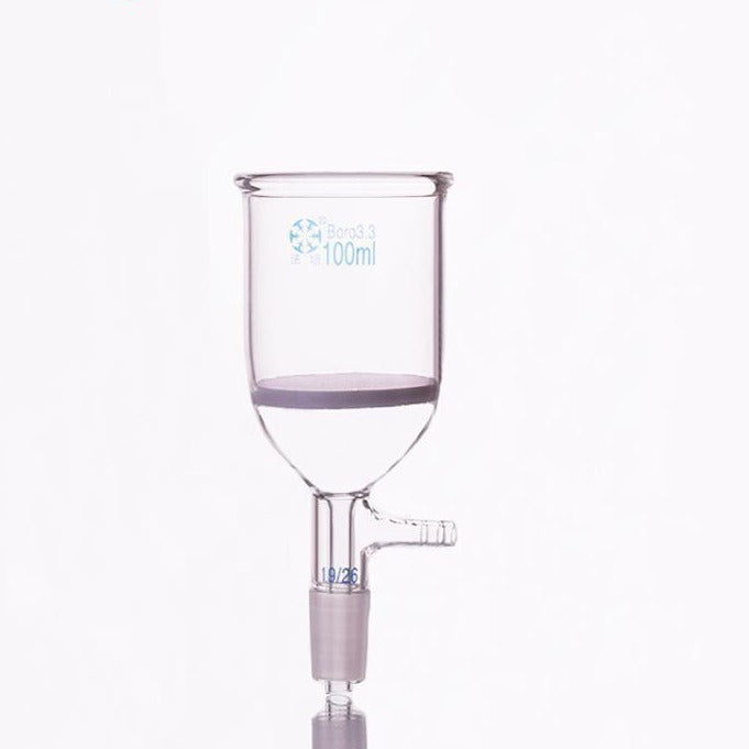 Nutsche filter with frit, joint and hose connector, 50 ml to 250 ml