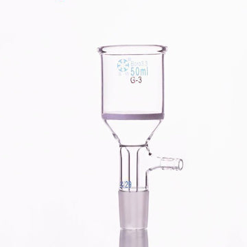 Nutsche filter with frit, joint and hose connector, 50 ml to 250 ml