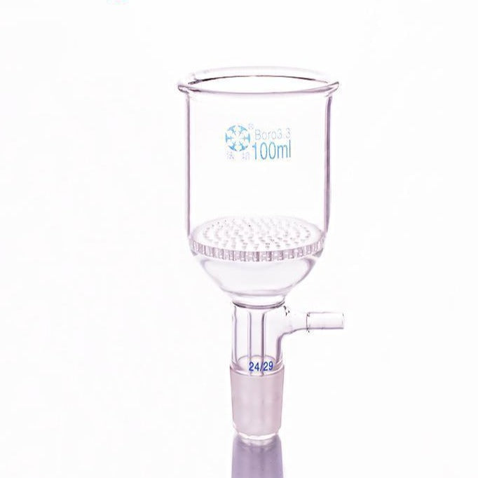 Buechner funnel with joint, slit-sieve and hose connector, 50 ml to 2000 ml