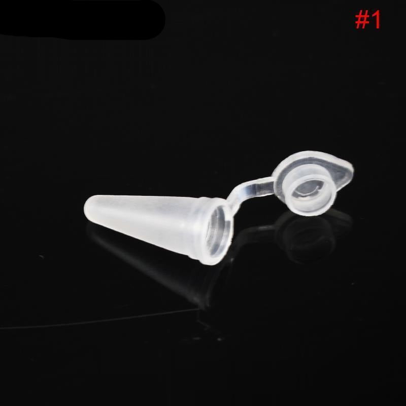 Centrifuge tubes,  plastic, capacity 0.1 to 100 ml, 30 to 1000 pcs/pack