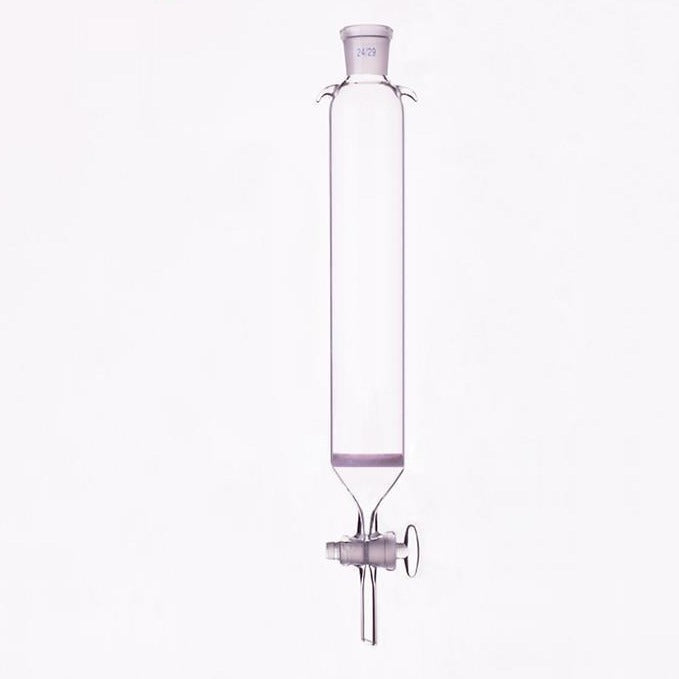 Chromatography column with joint, glass stopcock and frit, diameter 50 ...