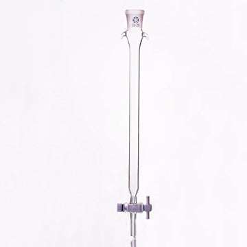 Chromatography column with PTFE stopcock and joint, without frit