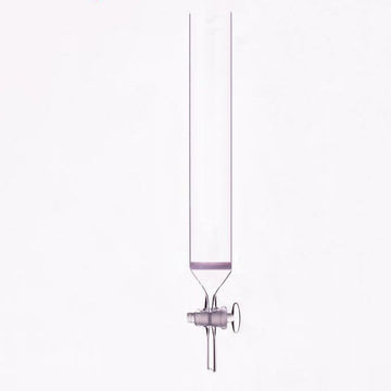 Chromatography column with beaded rim, glass stopcock and frit, diameter 50 mm