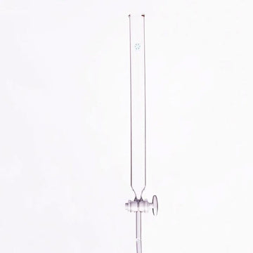 Chromatography column with beaded rim and glass stopcock without frit