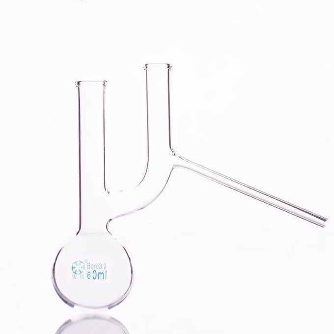 Claisen distilling flask with side tube,  60 to 3000 ml