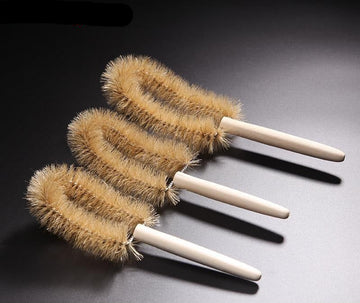 Cleaning brush for beakers, galvanised twisted-in wire