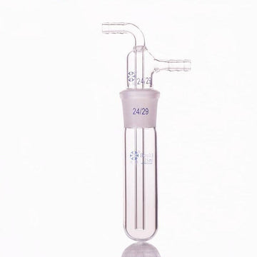 Cold trap with joint and hose connector, length 200 to 400 mm
