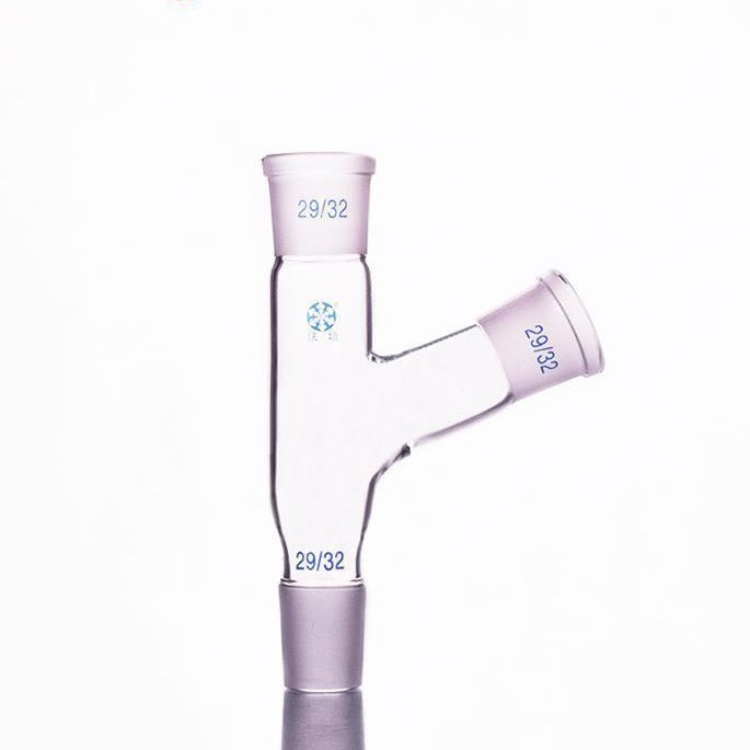 Distilling adapter with 105° side tube and joint