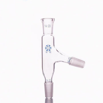 Distilling adapter with 75° side tube and joint