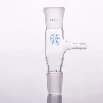 Connecting adapter with side hose connector