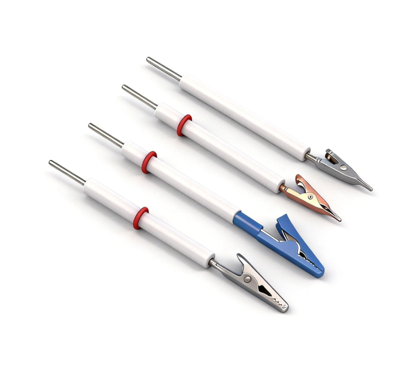 Copper Electrode Holder, Copper Alligator Clip, 0.1-5 mm Clampable Thickness